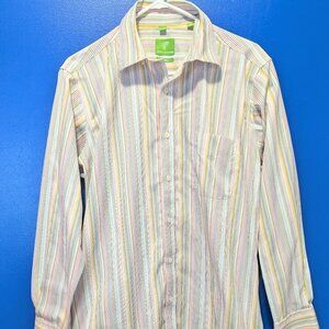 Classic Colorful Forsyth of Canada Non-Iron Button up Shirt size Medium
